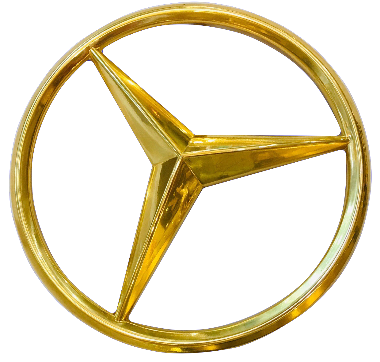Làm Logo Xe Mercedes dát vàng 24k