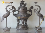 Bộ lư đồng thờ cúng tam sự mẫu đẹp chất lượng cao 70 cm 