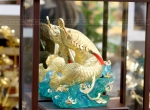 Mô hình cá rồng ngậm tiền vàng đẹp tinh xảo tại Đồ đồng Việt