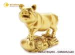 Đặt tượng heo bằng đồng mạ vàng như thế nào để hợp phong thủy