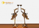 Đôi hạc bằng đồng đỏ giá tại xưởng - Đồ đồng Việt 