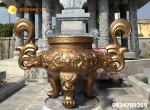 Đúc lư hương đồng thờ cúng đình chùa nhà thờ họ