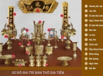 Lưu ý trong cách sắp xếp đồ thờ cúng trên bàn thờ gia tiên