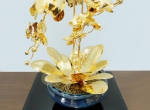 Mô hình cây hoa lan hồ điệp bẳng vàng 24k - MS02