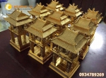 Quà Tết 2021 khách hàng đến Hà Nội, Mô Hình Khuê Văn Các Bằng Đồng Mạ Vàng Giá Rẻ