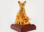 Tượng mèo mạ vàng 24k quà tặng tượng mèo 2023 ý nghĩa tại Đồ đồng Việt