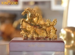 Tượng ngựa mạ vàng - Quà tặng độc đáo tại Đồ đồng Việt