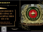 CHẠM LOGO HUY HIỆU CÔNG AN BẰNG ĐỒNG THEO YÊU CẦU