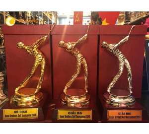 TƯỢNG ĐỒNG CÚP GOLF MẠ VÀNG, ĐỒNG CHO GIẢI ĐẤU 