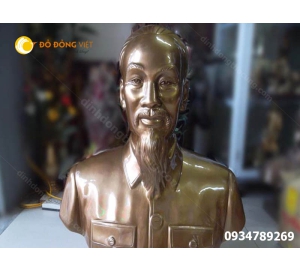 Bác Hồ bằng đồng cao 70cm