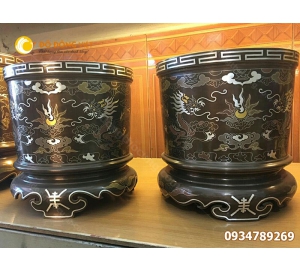 Bán bát hương đồng thờ cunsgm bát hương khảm ngũ sắc đẹp rẻ