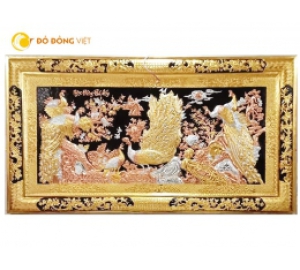 Bát Hạc Quần Tùng - Tranh Đồng Đại Bái