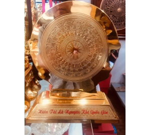 Quà tặng mặt trống đồng đúc để bàn, giá bán mặt trống đồng cỡ nhỏ