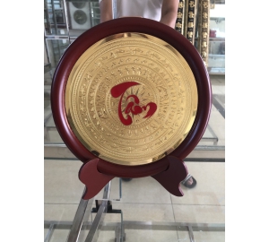 Biểu trưng mặt trống đồng ăn mòn, mặt trống đĩa đồng làm quà tặng