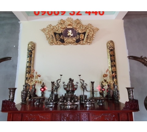 Bộ đỉnh đồng phú quý, đỉnh đồng thờ cúng cao cấp đẹp tinh xảo cho ban thờ gia tiên