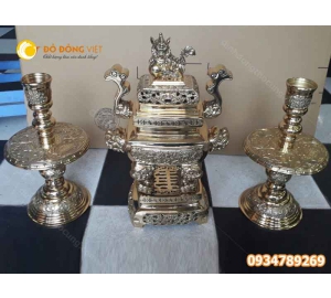 Bộ lư (đỉnh ) vuông  Vĩnh Tiến