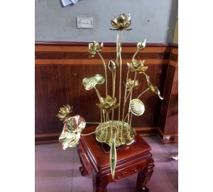 Chậu sen bằng đồng