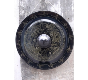 Chiêng đồng chạm tứ quý đẹp tinh xảo từng chi tiết