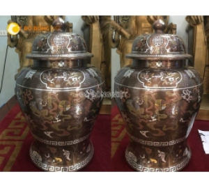 Chóe đồng khảm ngũ sắc đẹp tinh xảo từng chi tiết