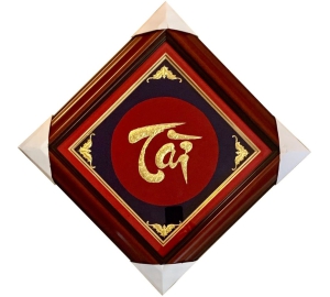 Tranh chữ Tài bằng đồng