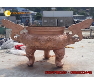 Cơ sở đúc lư hương đồng thờ cúng, lư hương đồng đình chùa, lư hương ngoài trời