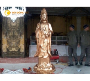 Công ty Đồ đồng Việt chuyên đúc tượng Phật Bà Quan Âm cho các đình chùa