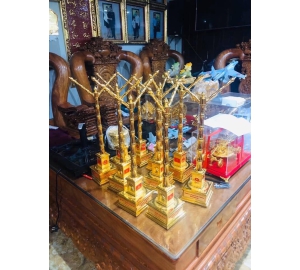 Giá bán cột cờ cỡ nhỏ bằng đồng mạ vàng 24k