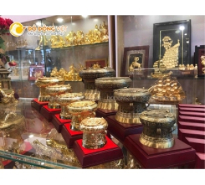 Cửa hàng bán trống đồng lưu niệm, trống đồng quà tặng mô hình thu nhỏ