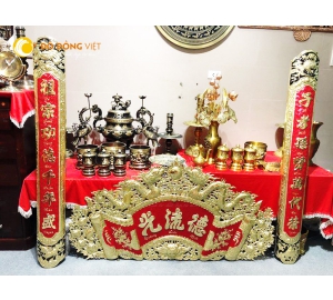 Cuốn Thư Câu Đối Bằng Đồng Giá Tốt