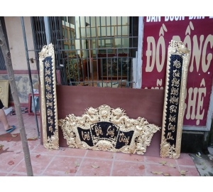 Cuốn thư câu đối Công đức sinh thành thờ cúng gia tiên