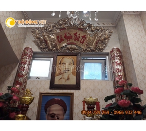 Cuốn thư câu đối Cửu Huyền Thất Tổ 1m55