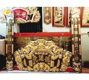 Cuốn Thư Câu Đối Đức Lưu Quang
