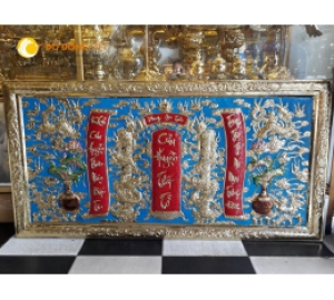 Cửu huyền thất tổ, tranh đồng thờ cúng cửu huyền KT 2m17