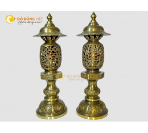 Đèn đồng thờ cúng cắm điện