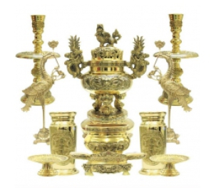 Đỉnh đồng Dapha bộ đầy đủ tại cơ sở Đồ đồng Việt