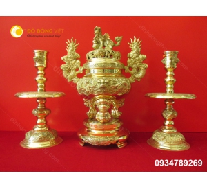 Đỉnh đồng Dapha, lư đồng đại phát cao 60 cm