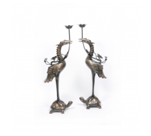 Đỉnh đồng khảm ngũ sắc cao 60cm