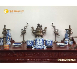 Đỉnh đồng khảm ngũ sắc