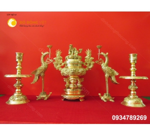 Đỉnh đồng ( Lư ) đồng Dapha Đại Phát cao 60cm Ngũ Sự