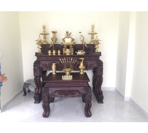 Đỉnh đồng thờ cúng Dapha bộ đầy đủ phụ kiện đi kèm