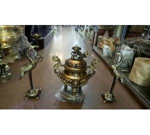 Bộ đỉnh đồng tam sự hai công nghệ song long chầu nguyệt