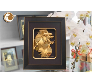 Đồ đồng Việt bán tranh đôi cá vàng đẹp tinh xảo 