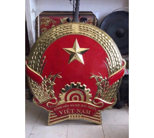 Đồ đồng Việt chuyên chế tác Quốc huy bằng đồng theo yêu cầu