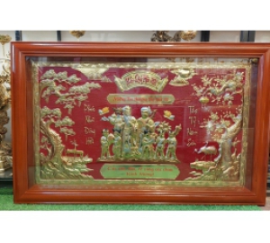 Đồ đồng Việt chuyên sản xuất Tranh mừng thọ bằng đồng đẹp nhất giá rẻ nhất.