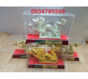 Đồ đồng Việt đúc tượng rồng phong thủy mạ bạc mạ vàng theo yêu cầu