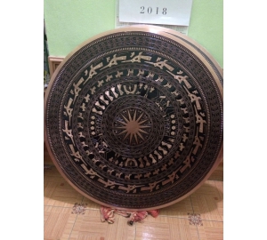 Đồ đồng Việt nhận đúc mặt trống đồng bằng đồng đỏ theo kích thước yêu cầu