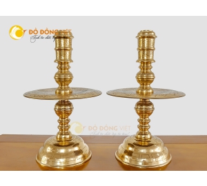 Đôi chân nến bằng đồng đỏ, địa chỉ bán đôi chân nến bằng đồng