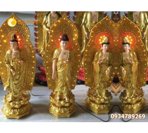 Nơi đúc tượng phật bằng đồng dát vàng