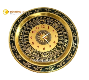Đồng hồ mặt trống đồng đông sơn quà tặng trống đồng lưu niệm