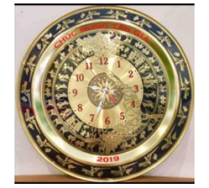 Đồng hồ mặt trống đồng- quà tặng đồ đồng cao cấp